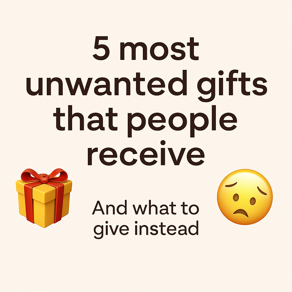 🎁 5 Most Unwanted Gifts That People Receive – Revealed